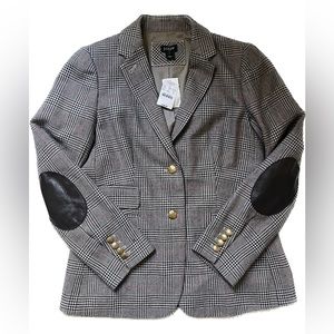 NWT J. crew plaid blazer women’s size 8